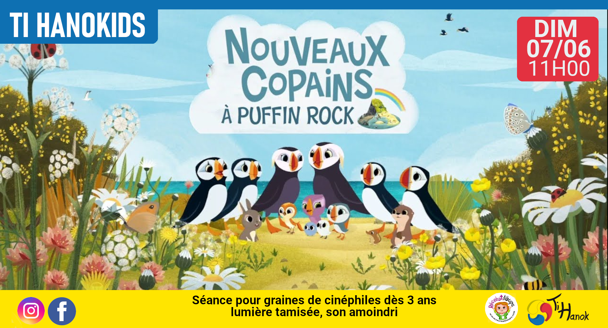 Nouveaux copains à Puffin Rock