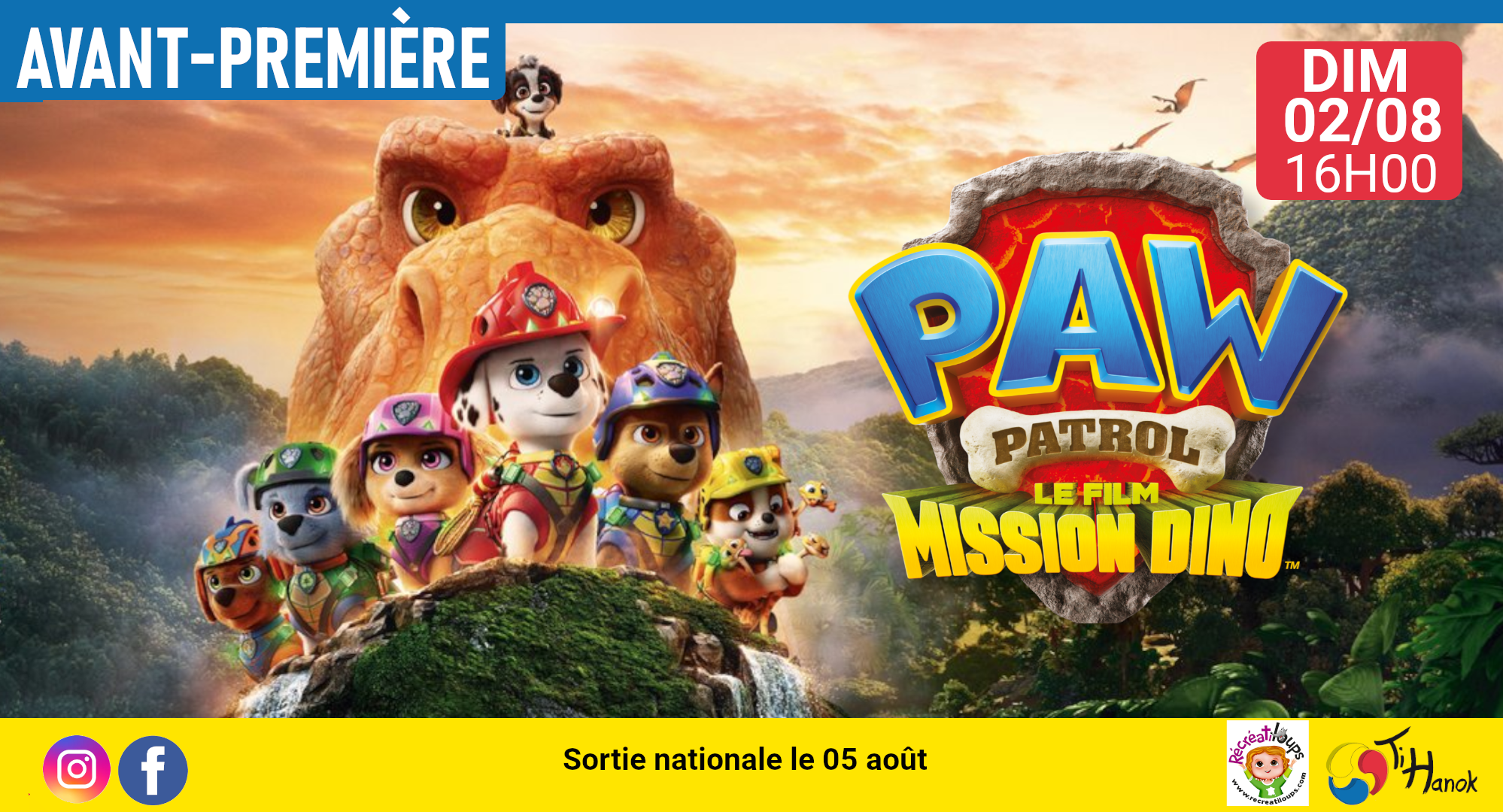 La Pat' Patrouille : Le film mission Dino