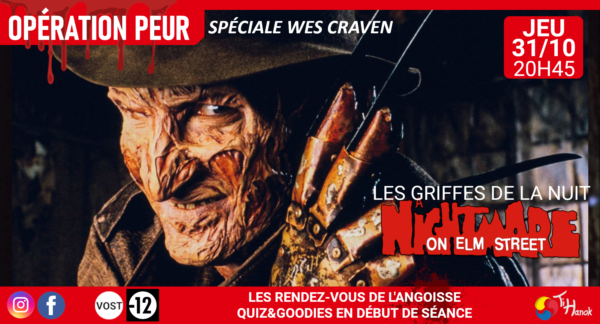 Soirée spéciale Halloween avec "Freddy, les griffes de la nuit"