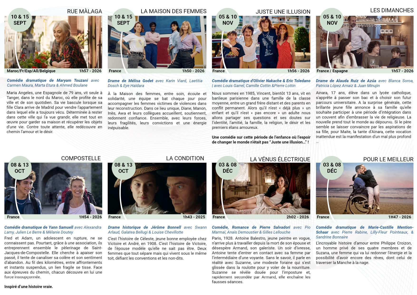 Programme Ciné seniors (verso)