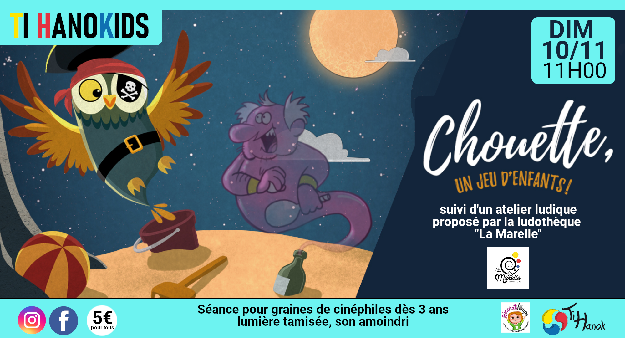 Chouette alors! Le "Ti Hano'kids" de novembre...