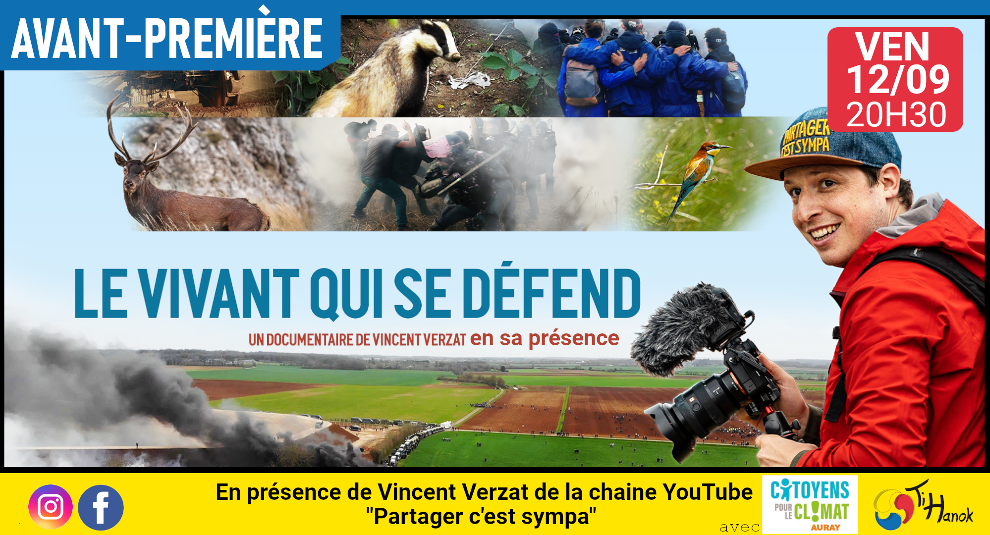 "Le vivant qui se défend" avec son réal