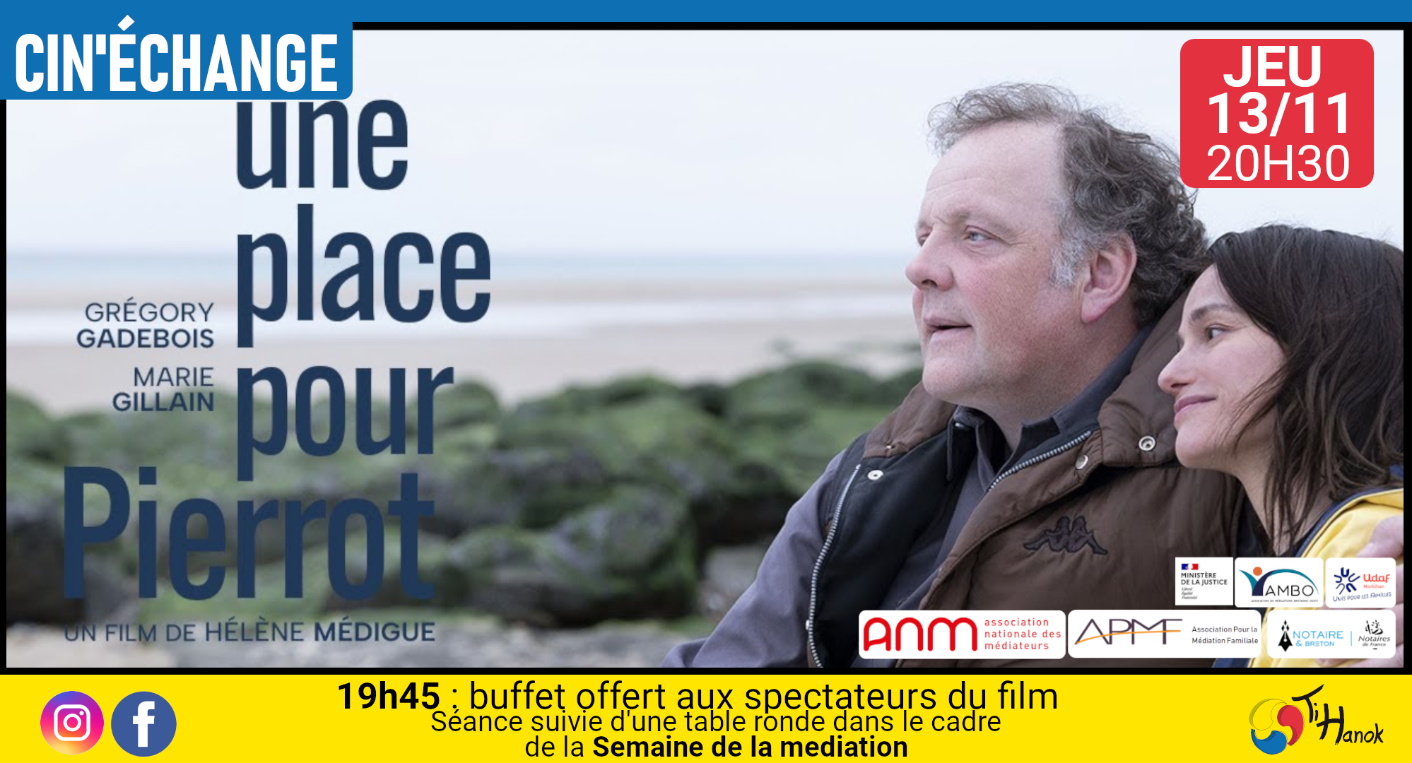 Une place pour Pierrot (cin'échange)