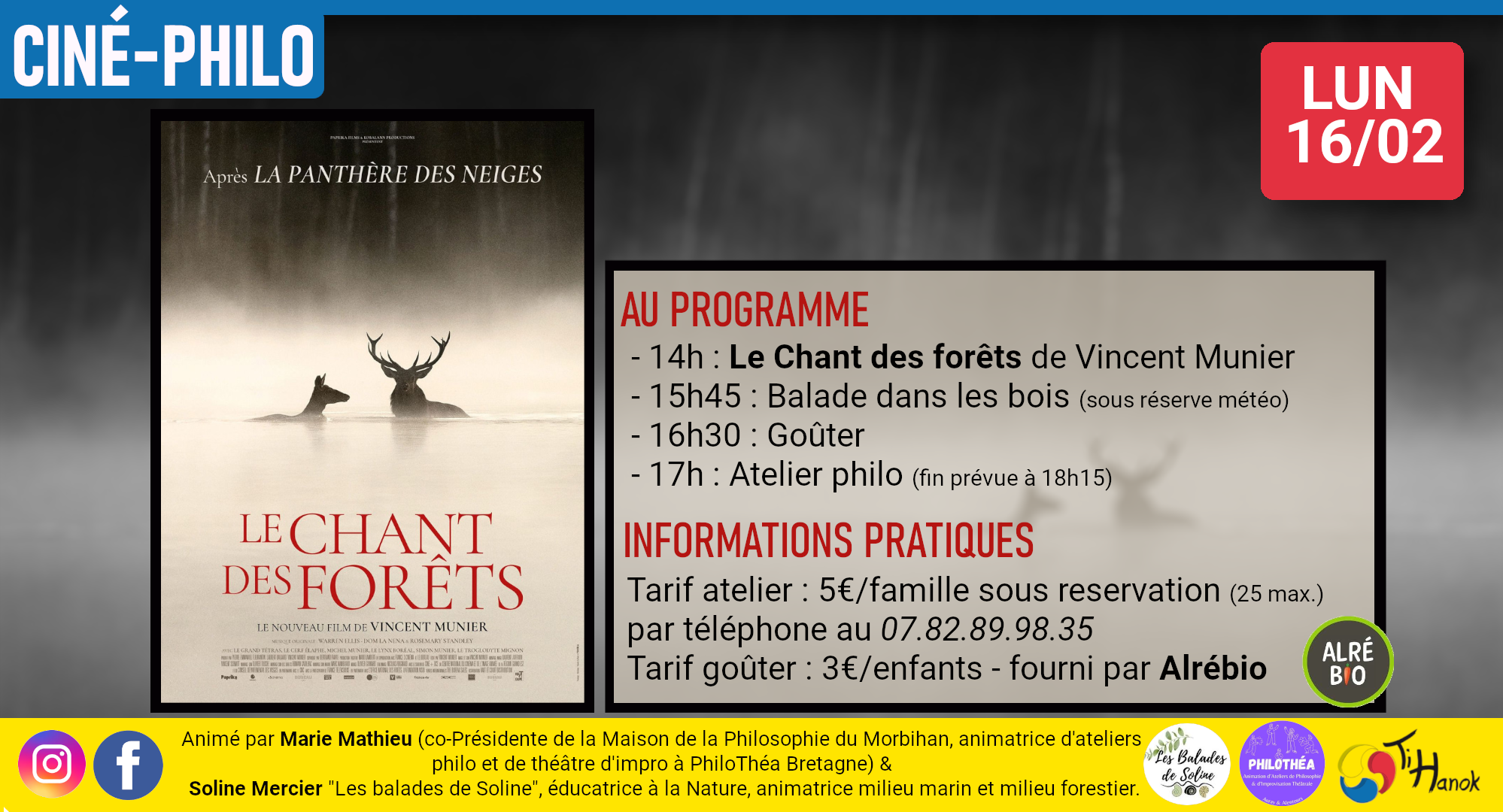 Ciné philo avec "le chant des forêts"
