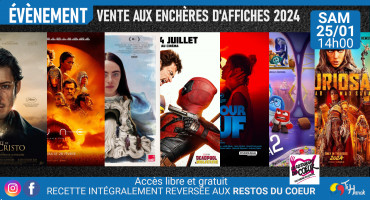 Ventes aux enchères d'affiches de films récents