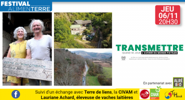 Festival ALIMENTERRE : "Transmettre" Festival ALIMENTERRE : "Transmettre"