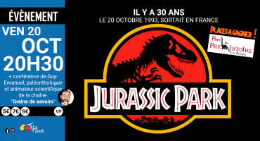 Venez fêtez les 30 ans de la sortie de "Jurassic Park"!