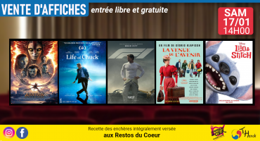Ventes aux enchères d'affiches de films récents