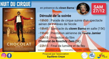 Nuit du cirque autour du film "Chocolat"