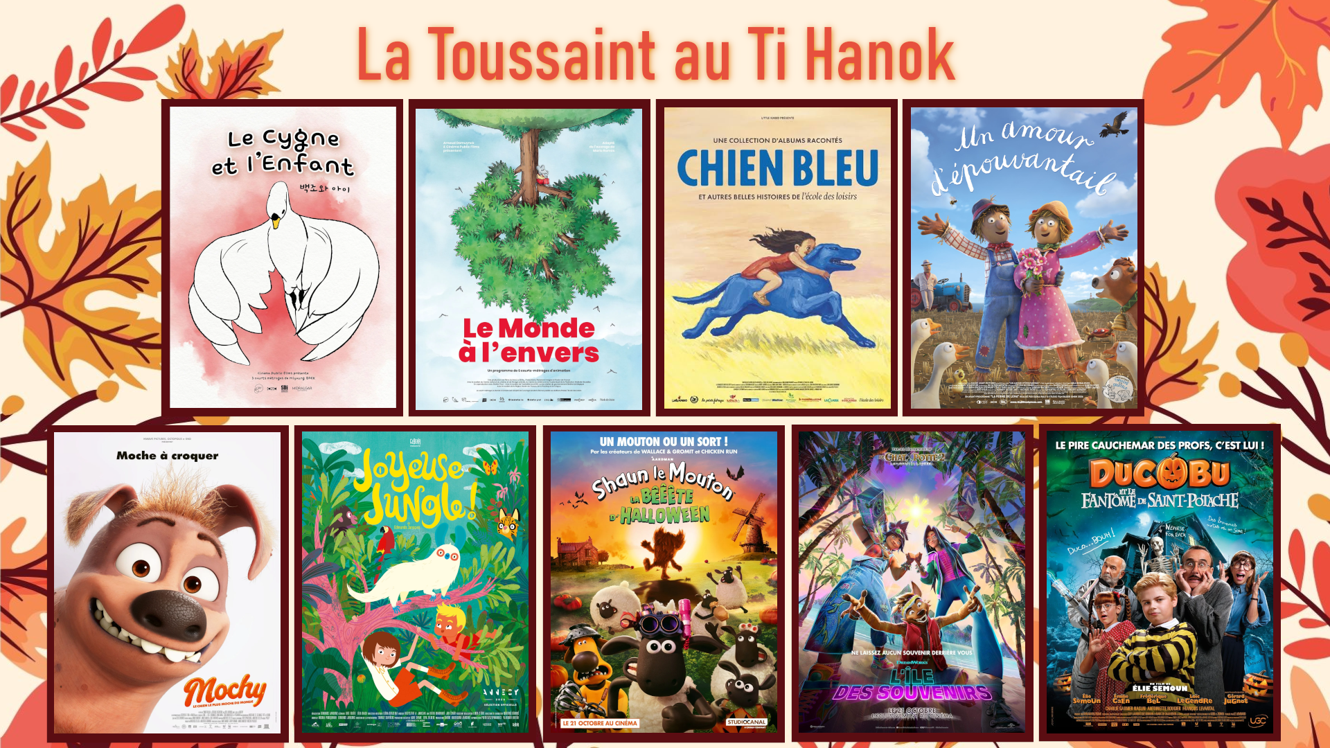 Pour vos vacances de la Toussaint